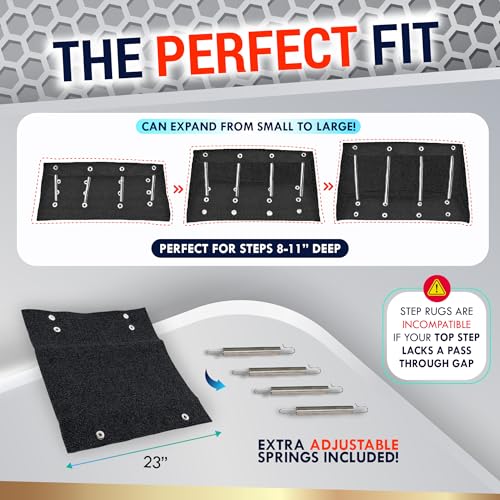 LATCH.IT RV Step Covers 4 Pack | 23" Wide Camper Step Carpet Covers | Camper Step Covers | RV Step Carpet Best Fits 8-11" Deep RV Stairs | Keep Your RV Cleaner with Our RV Stair Covers! - Image 2