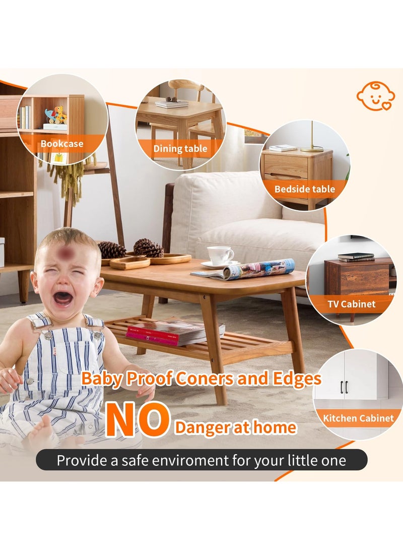 Baby Protection, Seamless Upgrade, Edge Protection Pvc 100% Transparent Silicone, Child Safety Soft Corner Protector, Children'S Drawer Furniture Cabinet Bumper (3m * 1cm (Width)), Length Approximately 9.84 Feet, With 4 Corner Protectors - Image 5