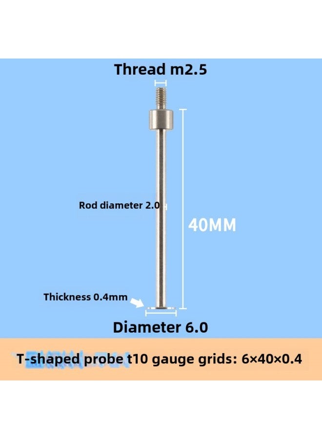 # Dial Indicator Needle Flat Tip Measuring Special-shaped Gauge Needle Curved Gauge Measuring Table. Thousands Of Minutes Meter High-Color:Lake Blue  - Image 1