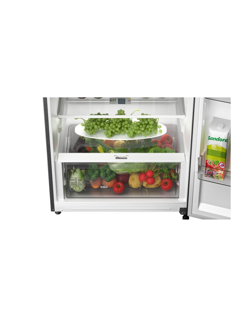 Midea Refrigerator 449L 2D TMF MDRT645MTE06E Inverter Quattro, No Frost, Cooling Box, Multi-Air Flow, Active-C Fresh, Humidity Contro Silver 449 L 1000 kW MDRT645MTE06E bru steel - Image 3