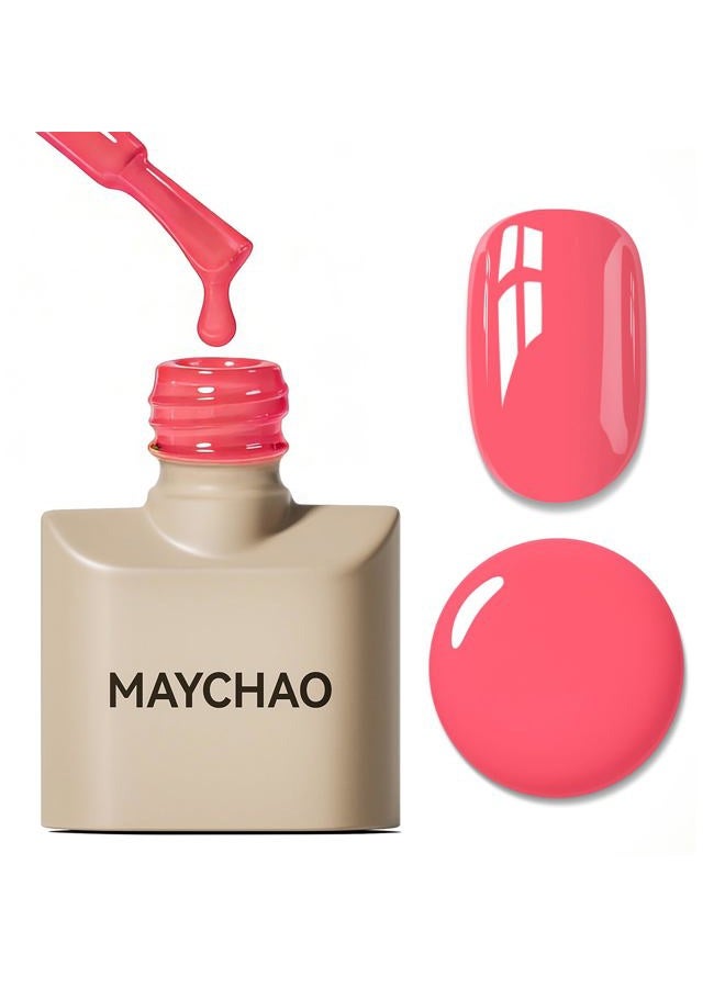 MAYCHAO 15ML Gel Nail Polish - Pink Lemonade, UV LED, DIY at Home, 0.5 OZ - Image 1