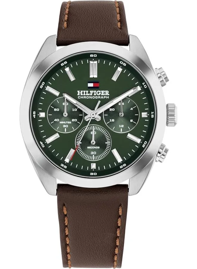 TOMMY HILFIGER Leather Strap Analog Watch