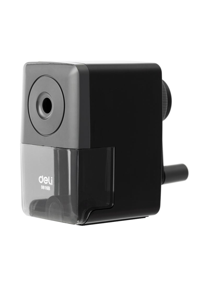 Deli E0616B Auto-Feed Rotary Pencil Sharpener 1 piece, Smooth Sharpening, Avoid Lead Breaking, Graphite Pencil Compatible (90x102x54mm, 蠁8mm) - Image 2