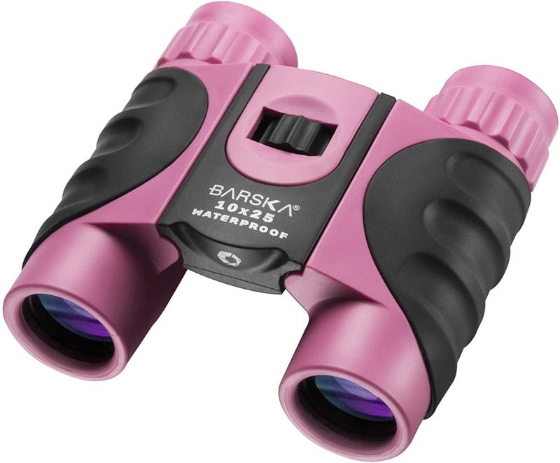 Barska AB12418 10x25 Waterproof Binocular Pink 10x25mm - Image 1