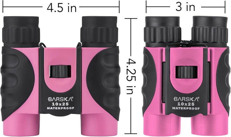Barska AB12418 10x25 Waterproof Binocular Pink 10x25mm - Image 3