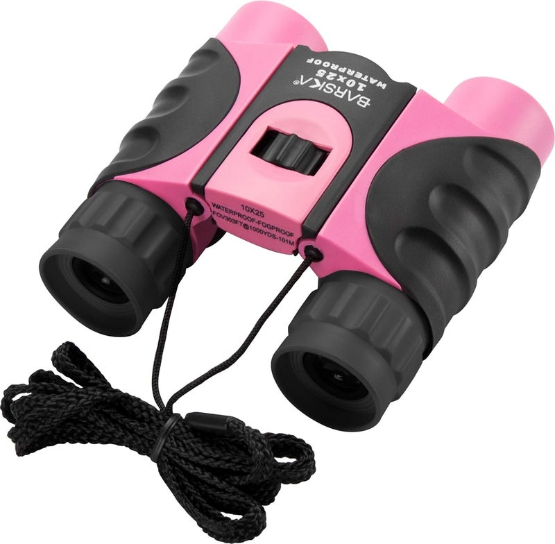 Barska AB12418 10x25 Waterproof Binocular Pink 10x25mm - Image 4