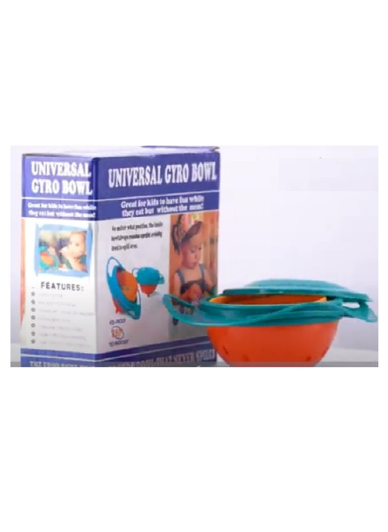 Generic Spillproof baby feeding plate  Gravity Bowl With LidRotor Saftey Dish  - Image 1
