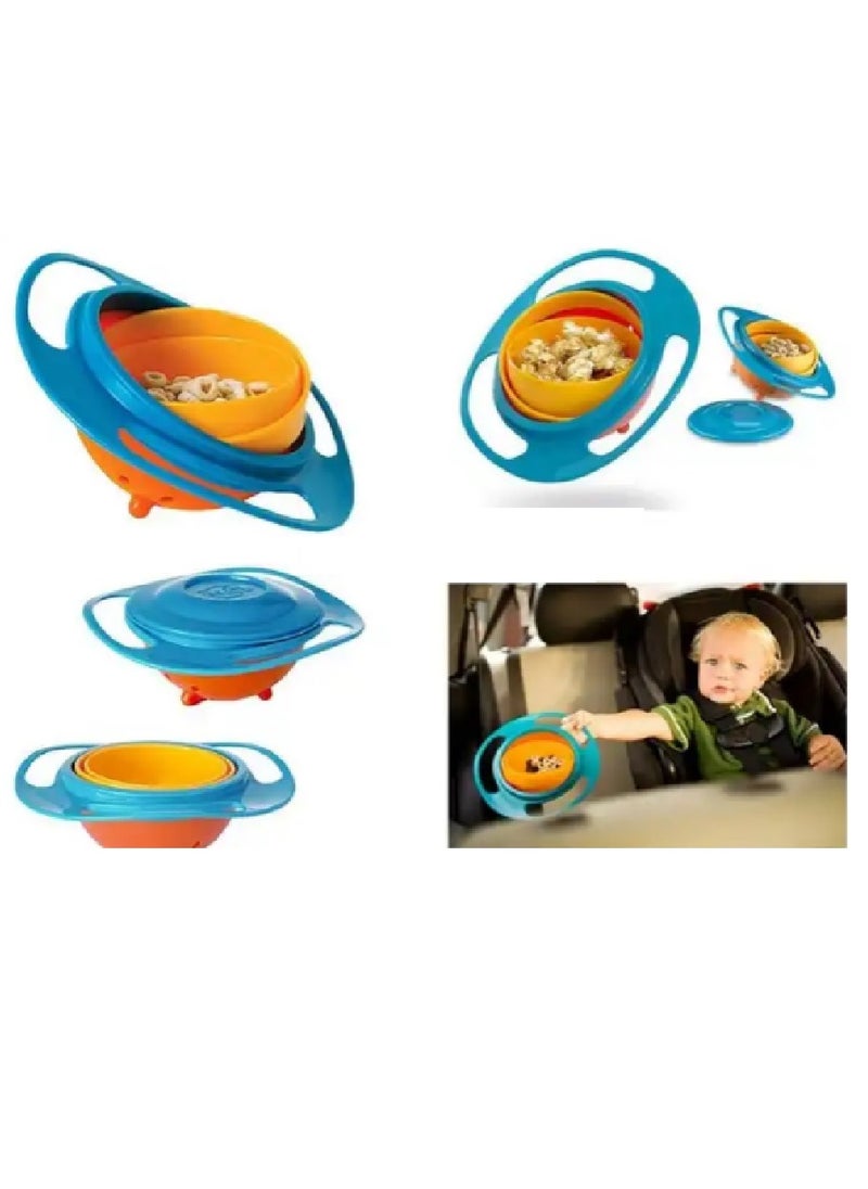 Generic Spillproof baby feeding plate  Gravity Bowl With LidRotor Saftey Dish  - Image 2