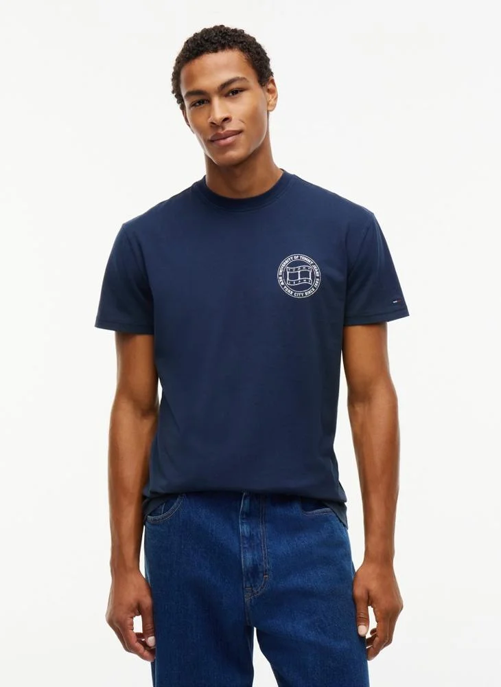 Wavy Flag Back Logo Jersey T-Shirt
