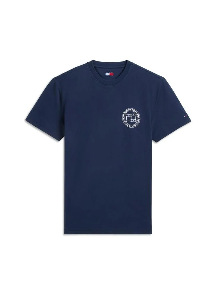 Tommy Jeans  Wavy Flag Back Logo Jersey T-Shirt for Men | Best Price UAE
