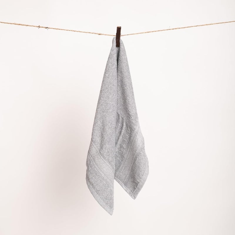 Furnofy 450 GSM Hand Towel Set of 3 Soft Absorbent Quick Dry Towel for Gym Home Kitchen Pool Travel 40x60 cm Grey - Image 2