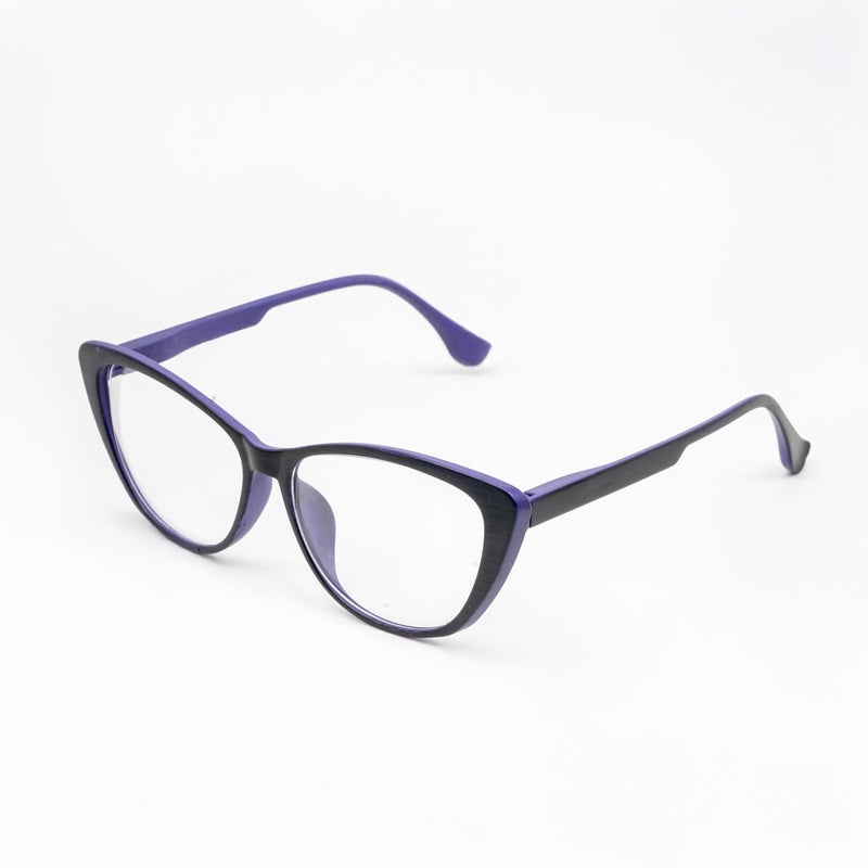 Lens + Lensplus Bigcateye TR Full Rim Eyeglasses with Lightweight Unisex Eyewear for Men & Women | Stylish Computer & Daily Use Frame - Image 2