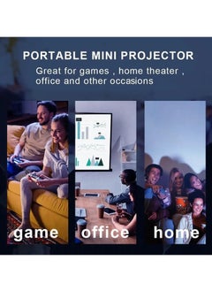 Generic TS-1 Portable HD 1080P integrated telescopic intelligent projector Intelligent wireless home theater projector  - Image 4