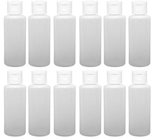 APAK GOODS 12-2-ounce Travel Bottles with Flip Caps (White Cap) - Image 5