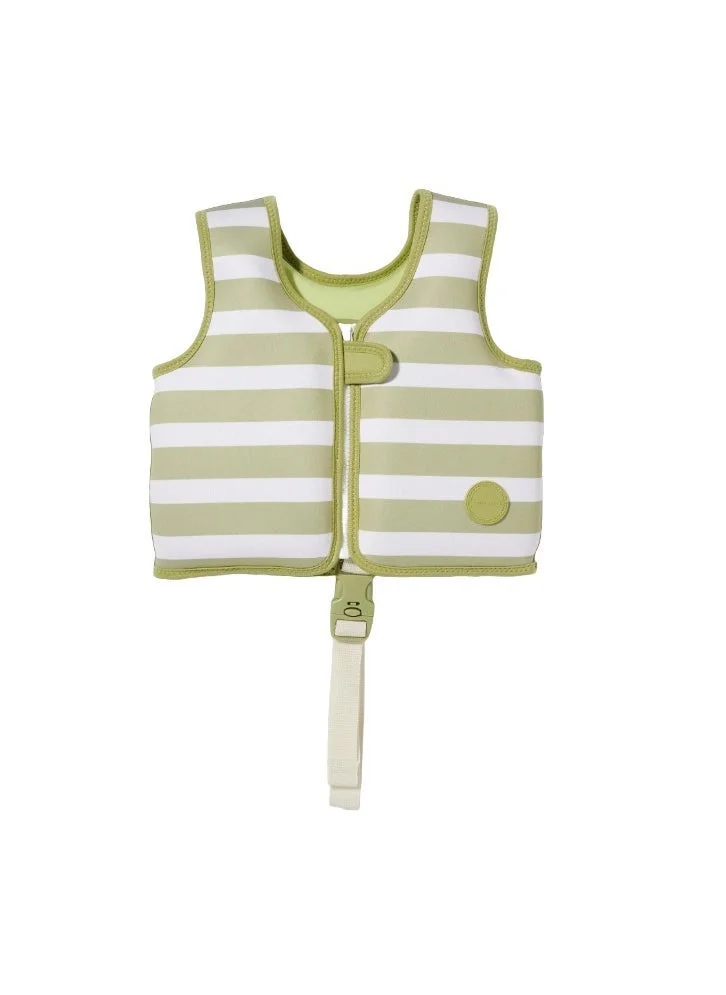 SUNNY LIFE  Kids Swim Vest for Children 3–6 Years – Into the Wild Khaki, Lightweight Flotation Jacket for Pool & Beach Use  | Best Price UAE