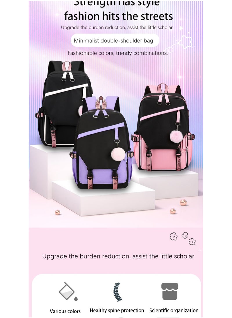 Generic - Student schoolbag - backpack can hold a 14-inch computer/water cup/clothing, etc. - Hatsune Miku - Image 1