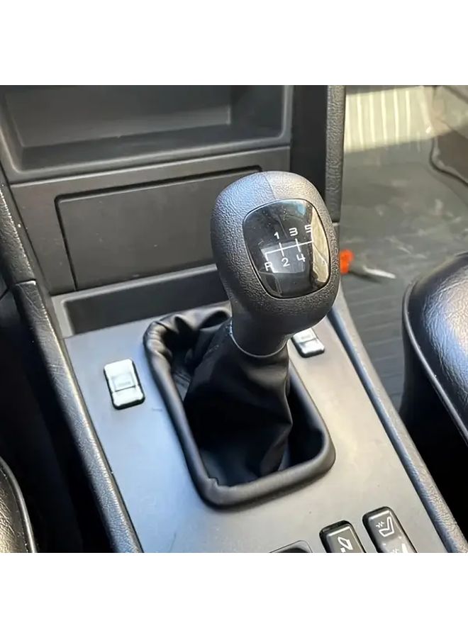 5 Speed Manual Gear Shift Knob Faux Leather Ergonomic Design Interior Upgrade - Image 5