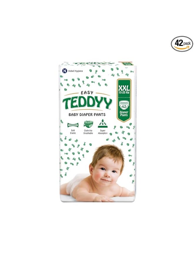 تيدي حفاضات تيدي بيبي سهلة الاستخدام، حجم كبير جدًا، 42 قطعة (عبوة من قطعة واحدة)، 15-25 كجم، حماية من التسرب لمدة 12 ساعة، مضادة للبكتيريا - Image 1