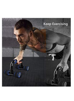 Haidue Push Up Bars Gym Exercise Equipment Fitness 1 Pair Pushup Handles with Cushioned Foam Grip and Non-Slip Sturdy Structure Push Up Bars for Men & Women  - Image 5