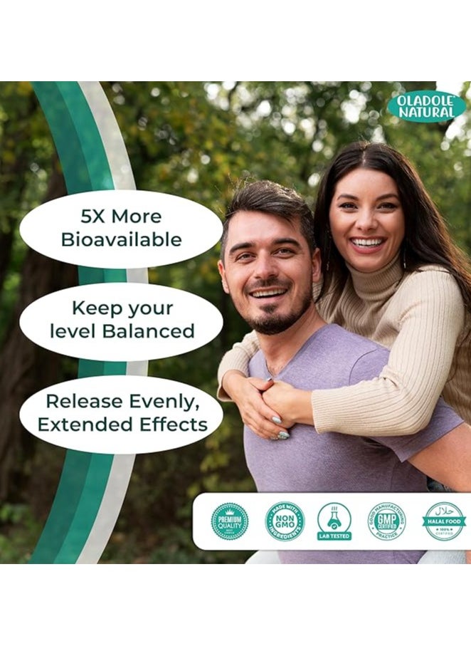 Oladole Natural Oladole Natural Berberine with Ceylon Cinnamon 1200mg 120 Tablets Premium Formula for Weight Management, Antioxidant, Immune Function | Gluten-Free  - Image 5