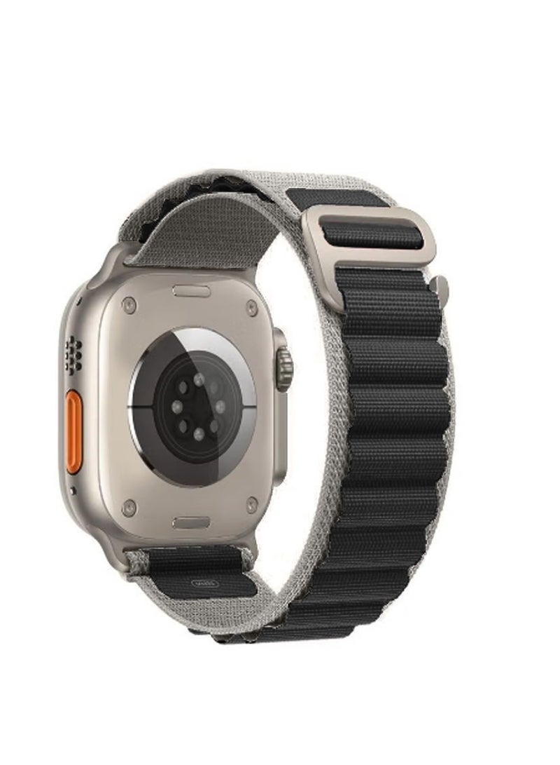 Spigen Watch Band Strap Alpine Loop Nylon for Apple Watch -  42mm 44mm 45mm 49mm Compatible with Ultra 1,2 Series 9,8,7,6,5,4,3,2,1 Dark Grey - Image 3