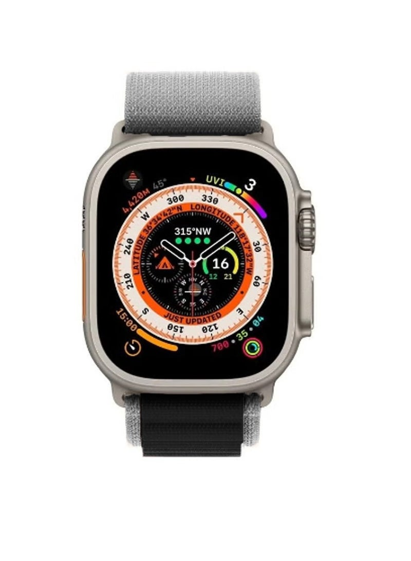 Spigen Watch Band Strap Alpine Loop Nylon for Apple Watch -  42mm 44mm 45mm 49mm Compatible with Ultra 1,2 Series 9,8,7,6,5,4,3,2,1 Dark Grey - Image 1