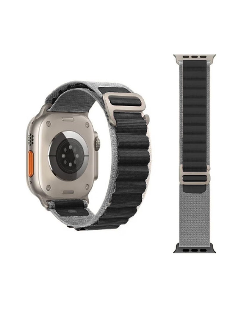 Spigen Watch Band Strap Alpine Loop Nylon for Apple Watch -  42mm 44mm 45mm 49mm Compatible with Ultra 1,2 Series 9,8,7,6,5,4,3,2,1 Dark Grey - Image 4