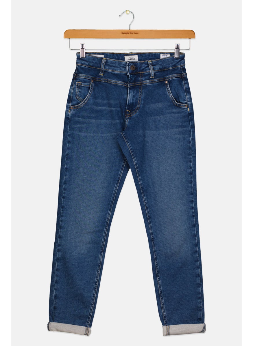 Pepe Jeans - Kids Girl Relaxed Fit Washed Jeans, Blue - Image 1