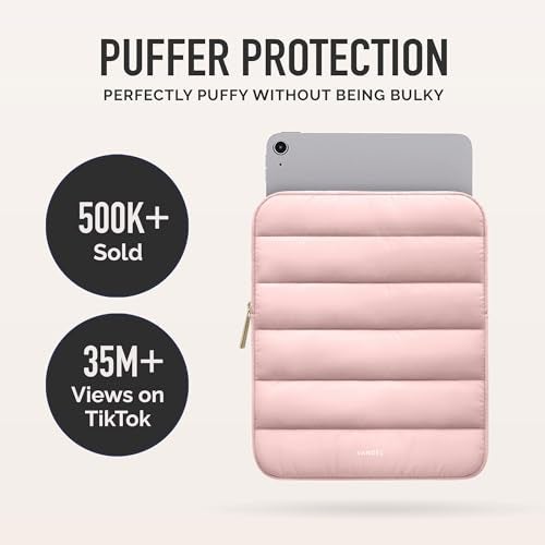 Vandel - The Original Puffy iPad Sleeve 9-11 Inch Tablet Sleeve, Pink i Pad Case for Women and Men, Cute iPad Air Pouch, 9 10 Inch, 11 Inch Bag - Image 2