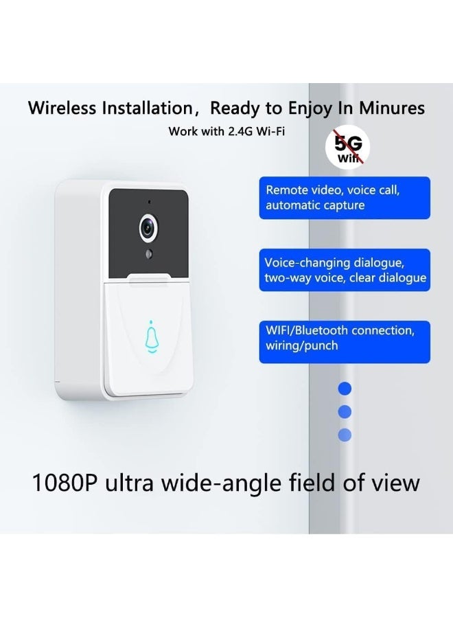 SAFENHAND Smart Video Doorbell with 1080P HD Camera, WiFi, Night Vision, Two-Way Audio, Wide-Angle View, Remote Access - Image 3