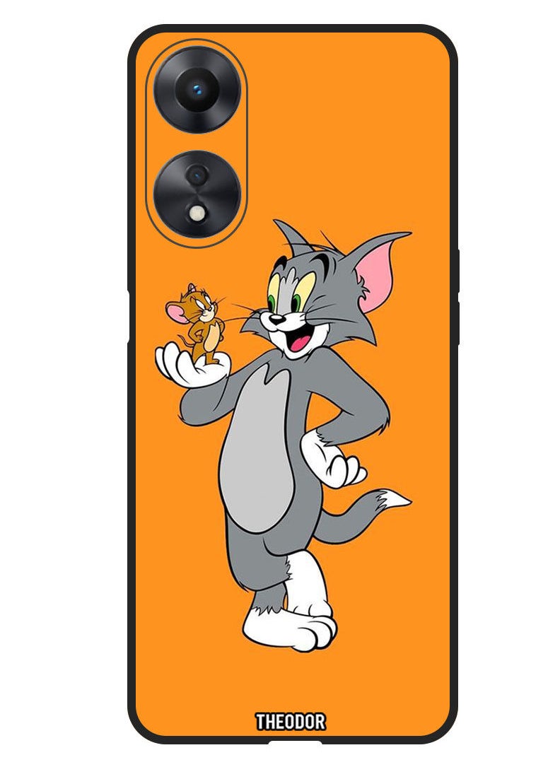 Theodor - Protective Case Anti Scratch Shock Proof Bumper Cover For Oppo A78 Tom & Jerry - Image 1