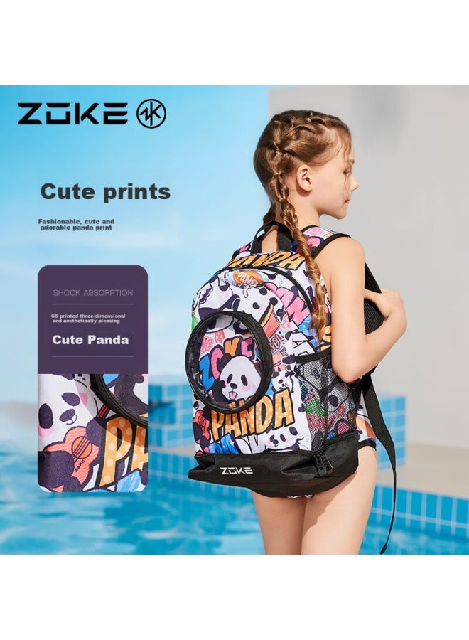 ZOKE Zhouke Children's Backpack With Wet And Dry Separation, Swimming Training Large Capacity Swim Bag 624605145 - Image 2