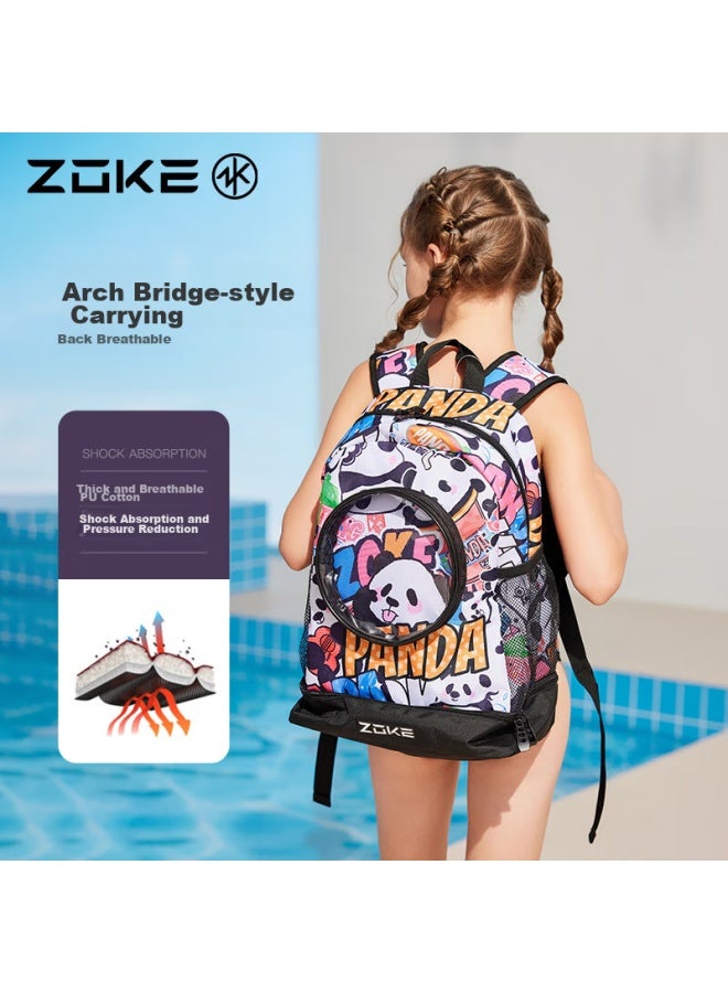 ZOKE Zhouke Children's Backpack With Wet And Dry Separation, Swimming Training Large Capacity Swim Bag 624605145 - Image 4
