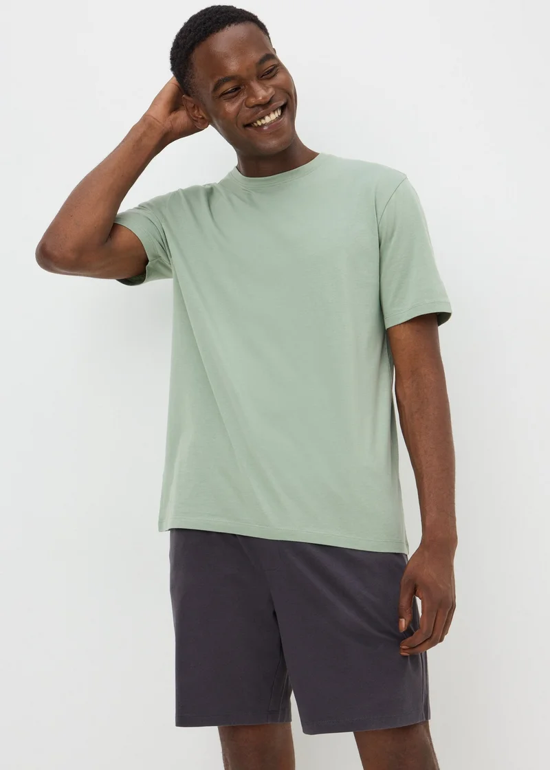 Matalan Green Basic Short Pyjama Set