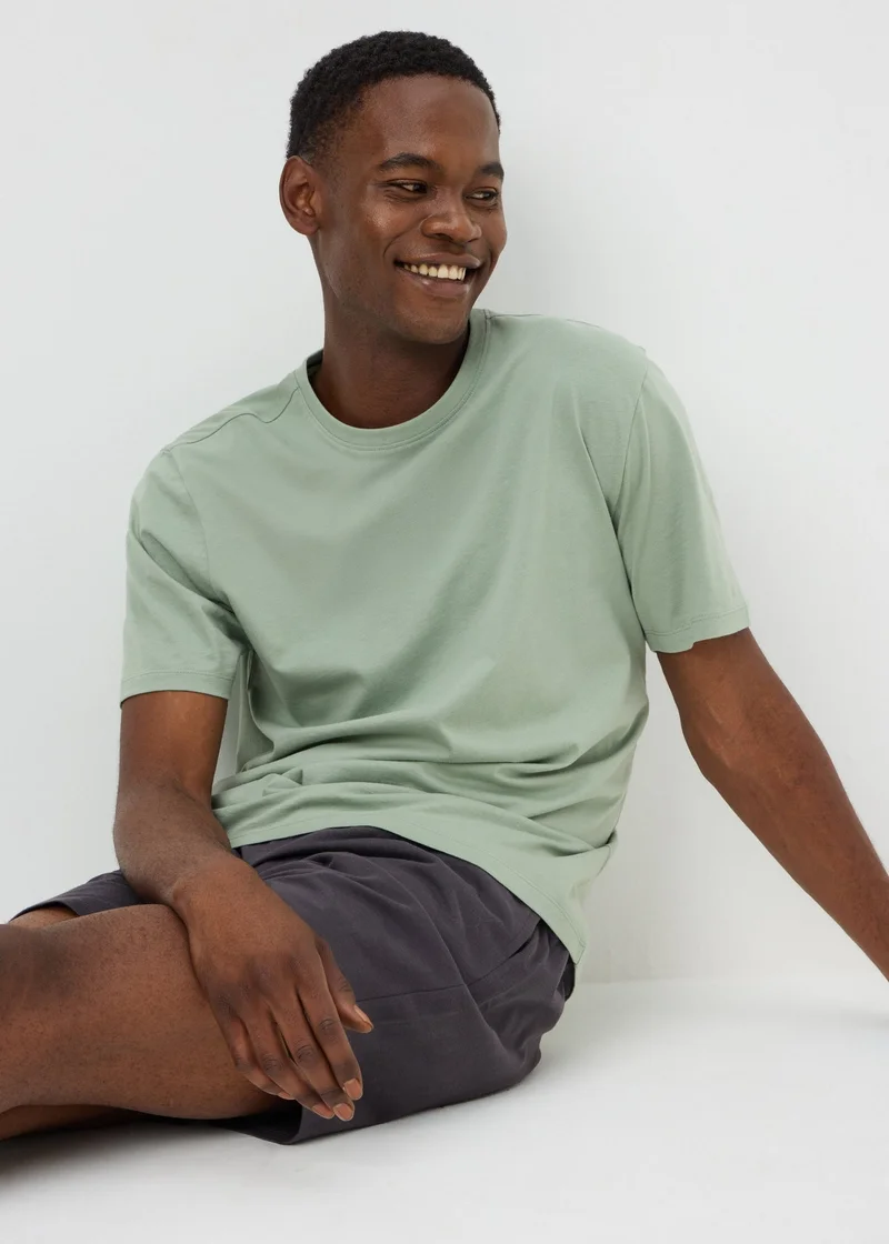 Matalan Green Basic Short Pyjama Set
