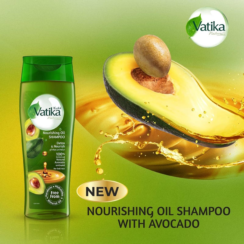 Vatika Naturals Nourishing Oil Shampoo with Avocado - Image 2