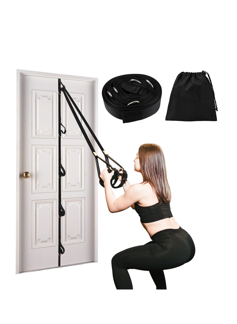 Excefore Door Anchor Strap for Resistance Bands, Portable Workout Resistance Band Door Anchors, Space Saving Easy Set Up Home Gym, Secure Multi Point Anchor Gym for Home Fitness - Image 1