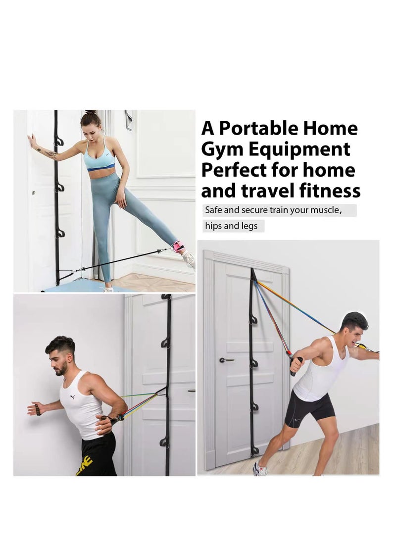 Excefore Door Anchor Strap for Resistance Bands, Portable Workout Resistance Band Door Anchors, Space Saving Easy Set Up Home Gym, Secure Multi Point Anchor Gym for Home Fitness - Image 4