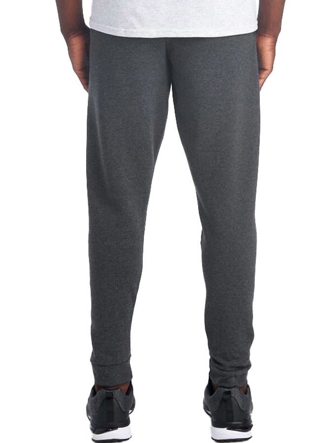 Jerzees Men's Fleece Jogger Pant Sweatpants, Black Heather/Black, 3XL - Image 2