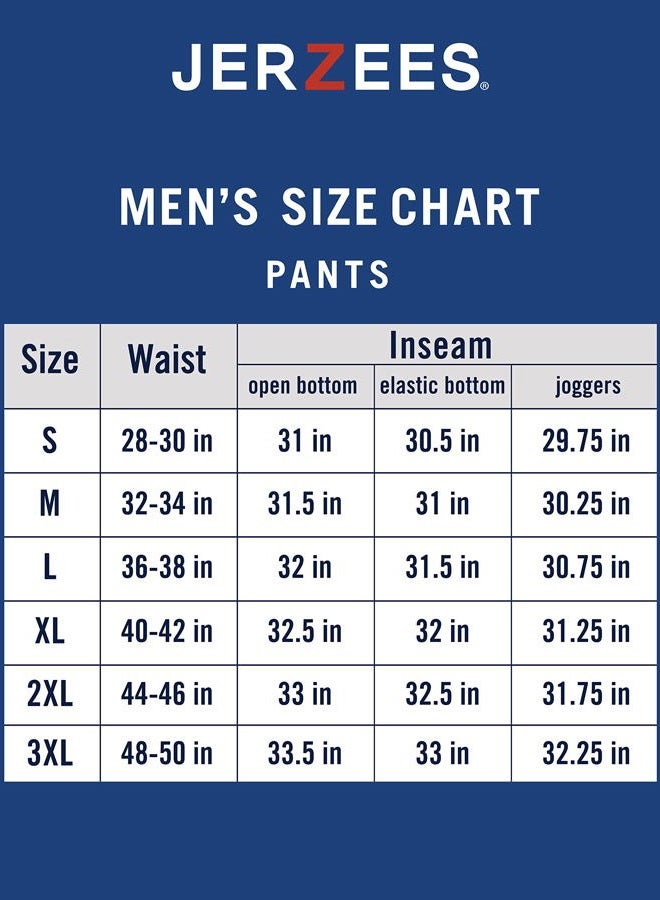 Jerzees Men's Fleece Jogger Pant Sweatpants, Black Heather/Black, 3XL - Image 5
