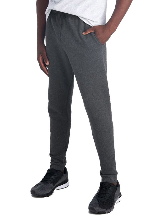 Jerzees Men's Fleece Jogger Pant Sweatpants, Black Heather/Black, 3XL - Image 3
