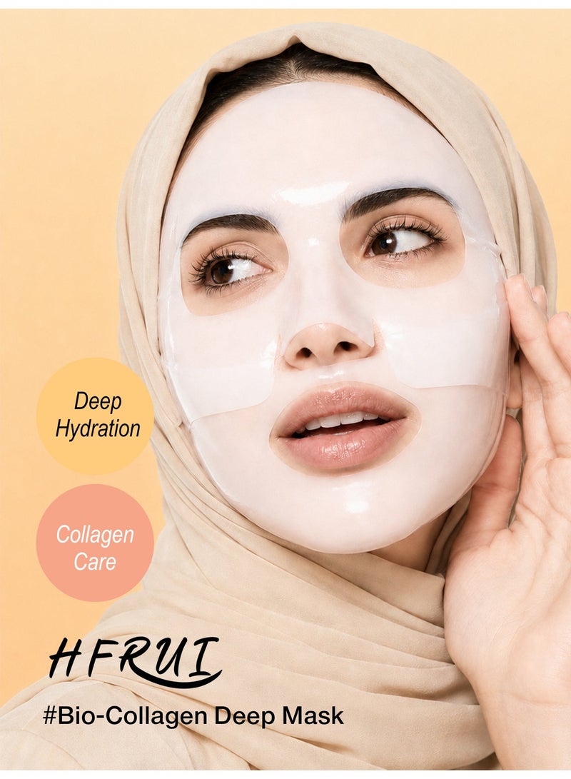 HFRUI Bio-Collagen Real Deep Mask Hydrogel Mask Jelly Mask | Instant Moisture Boost | Firming & Anti-Aging | With Hyaluronic Acid & Niacinamide - Image 3