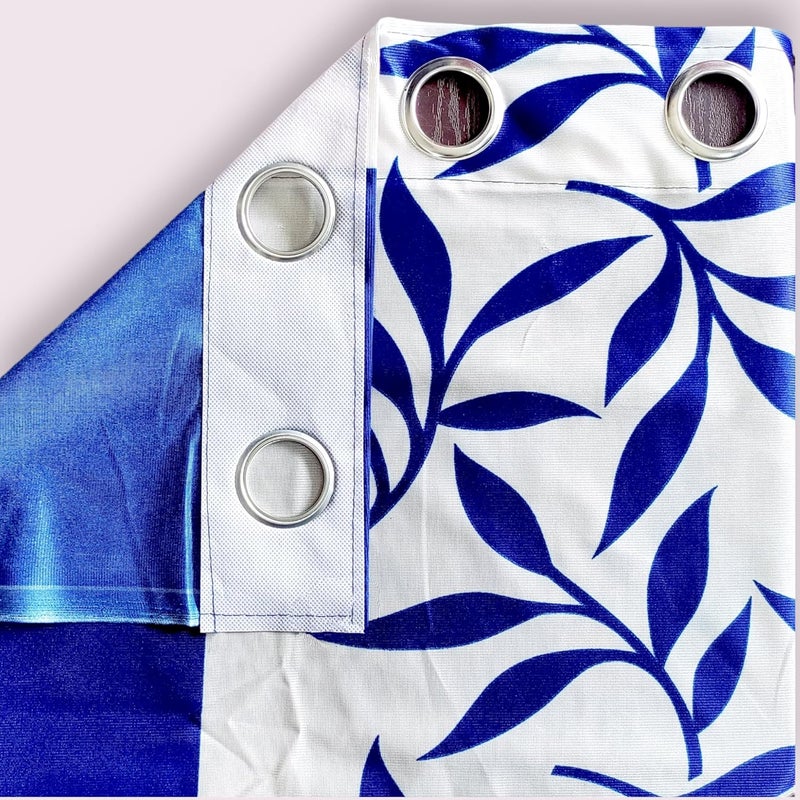 Acoma Beautiful SemiTransparent Curtains for Door 7 Feet Set of 1 Blue_CrtnLefBlue7FP1  - Image 2