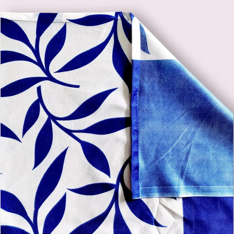 Acoma Beautiful SemiTransparent Curtains for Door 7 Feet Set of 1 Blue_CrtnLefBlue7FP1  - Image 3