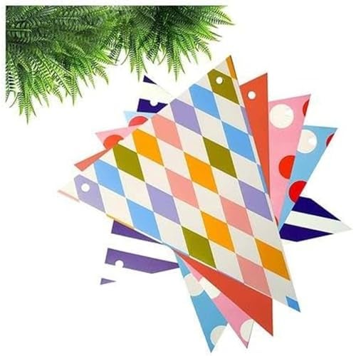 Pop the Party Bunting Flags Banner for Kids Room, Play School Decoration, Birthday Party, Baby Shower (Multi)(Pack of 3) Cardstock Material - Image 5
