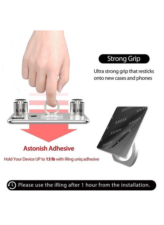 iRing - Original, Made in Korea, Phone Ring Holder, Compatible with iPhone, Galaxy, and Other Smartphones (White) - Image 1
