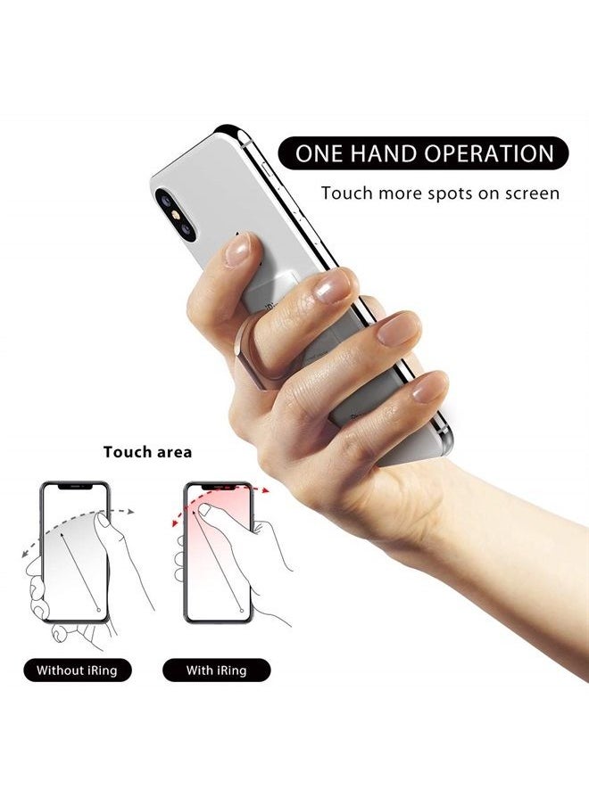 iRing - Original, Made in Korea, Phone Ring Holder, Compatible with iPhone, Galaxy, and Other Smartphones (White) - Image 1