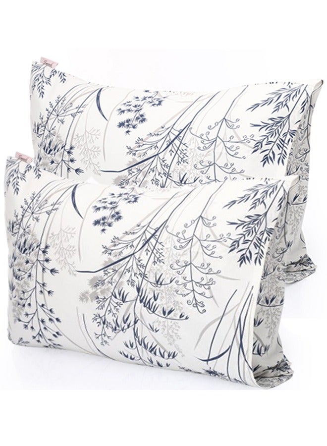 snooze Pillowcases set, 2 pcs, 50*70 cm, Breeze blue design - Image 1