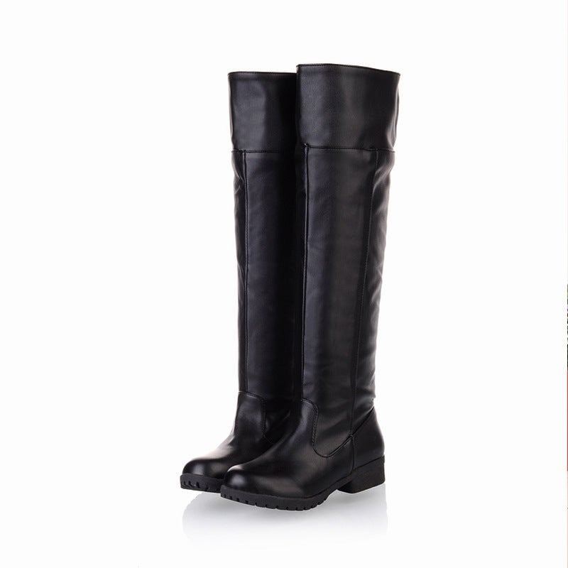 Cosplay Men'S And Women'S Boots Attack Giant Allen Soldier Long Mikasa Performance Low Heel Over Knee Boots Large Size - Image 2
