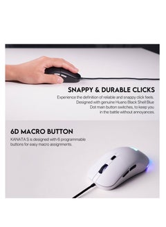 FANTECH Fantech VX9S  RGB Wired Gaming Mouse, 60 IPS Speed / 20G Acceleration, Adjustable 400 - 7200 DPI  DPI Optical Sensor,10 million Clicks, RGB Lighting Effects, 6 Programmable Buttons Gaming Mice  - Image 4